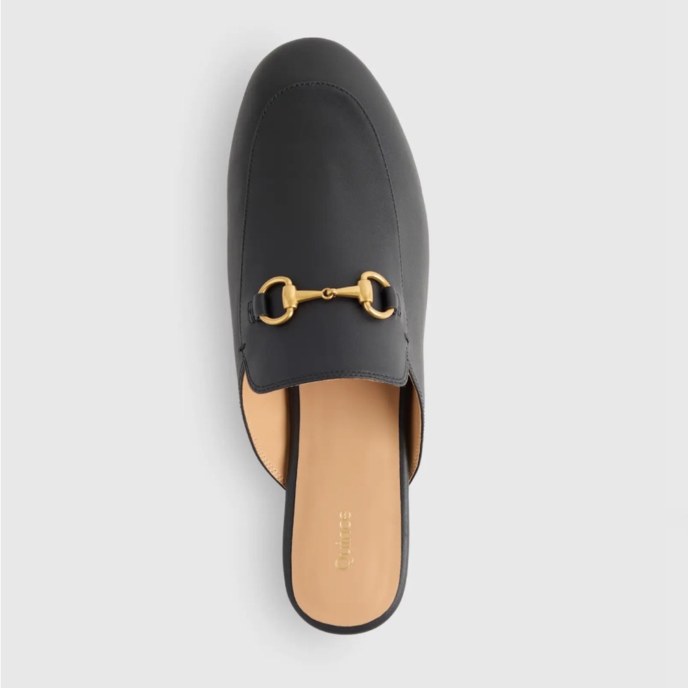 Quince Italian Leather Horsebit Mule - Picture 4 of 10